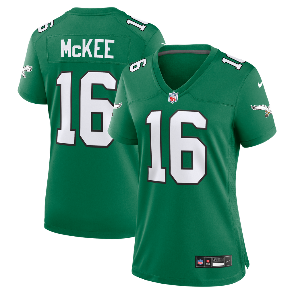 Tanner McKee Philadelphia Eagles Women's Alternate Game Jersey - Kelly Green