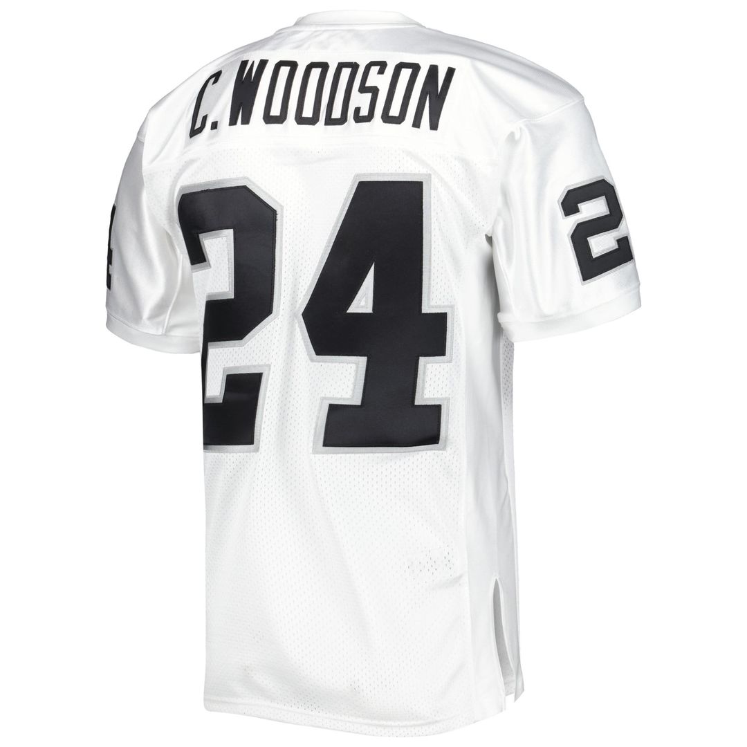 Charles Woodson Las Vegas Raiders 2002 Authentic Throwback Retired Player Jersey - White
