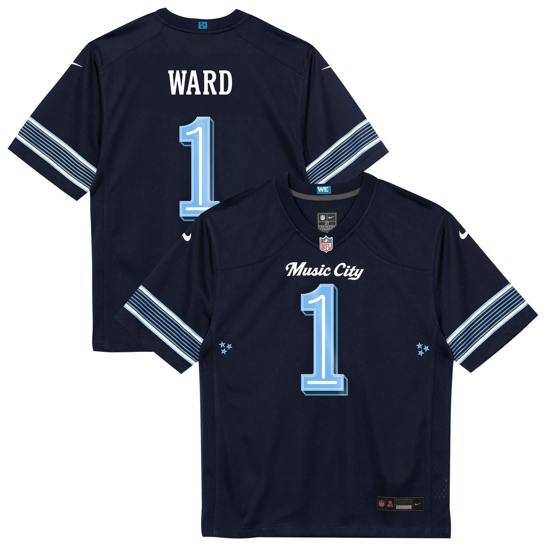 Cameron Ward Tennessee Titans Toddler 2026 Rivalries Collection Game Jersey - Navy