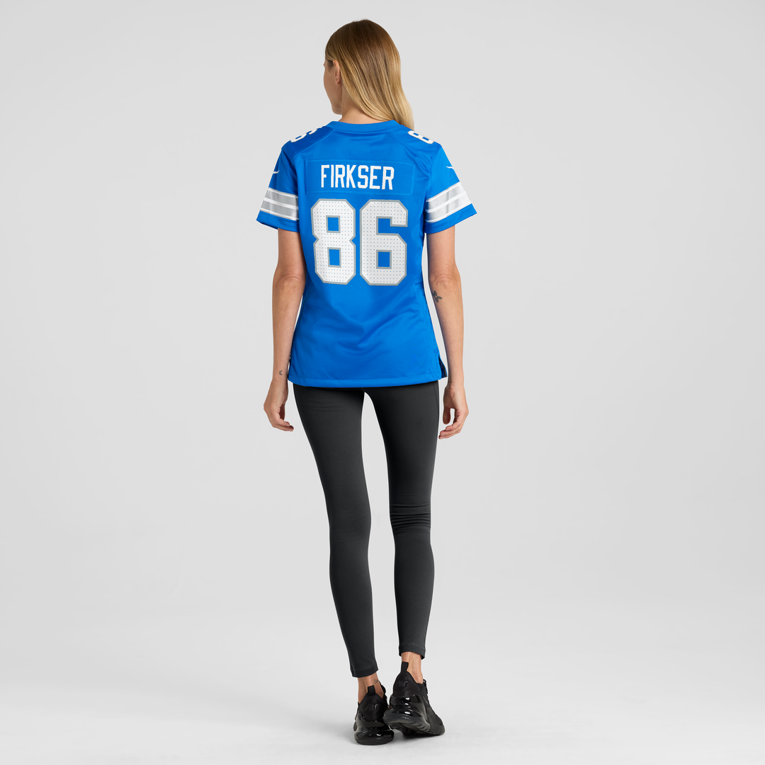 Anthony Firkser Detroit Lions Women's Team Game Jersey - Blue