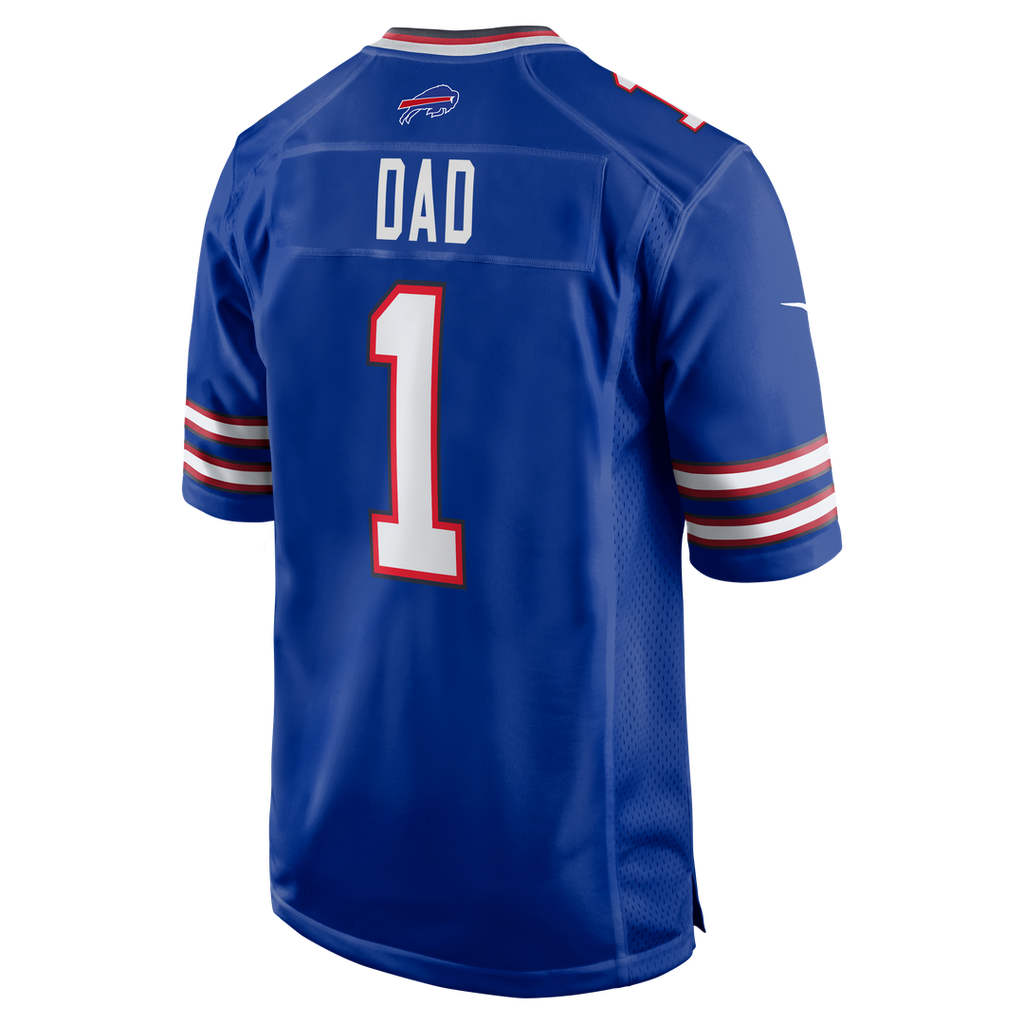 Number 1 Dad Buffalo Bills Game Jersey - Royal