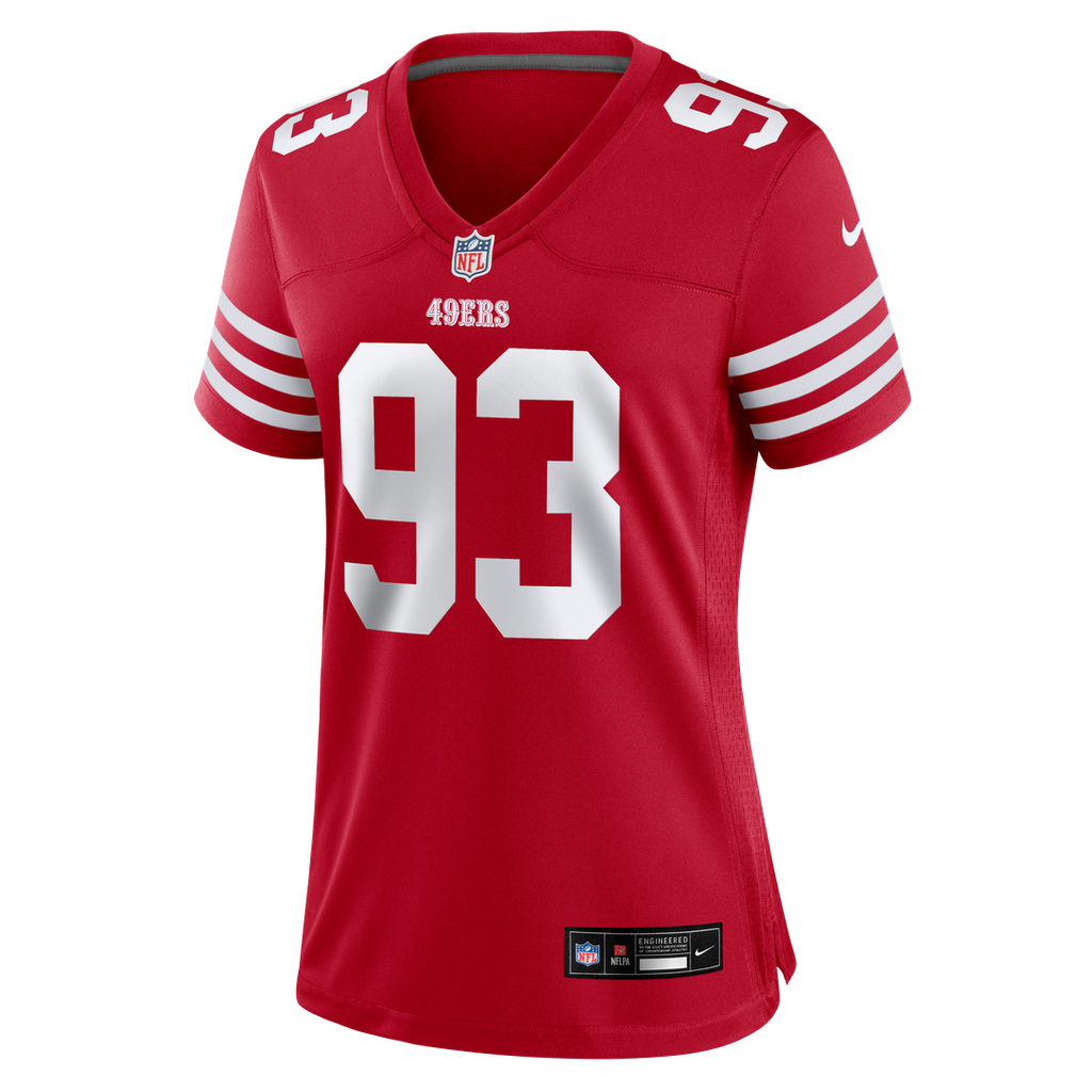 Gracen Halton San Francisco 49ers Women's Team Game Jersey - Scarlet