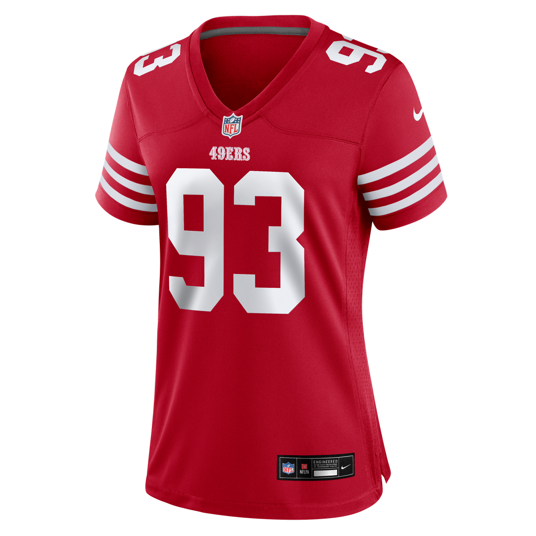 Gracen Halton San Francisco 49ers Women's Team Game Jersey - Scarlet