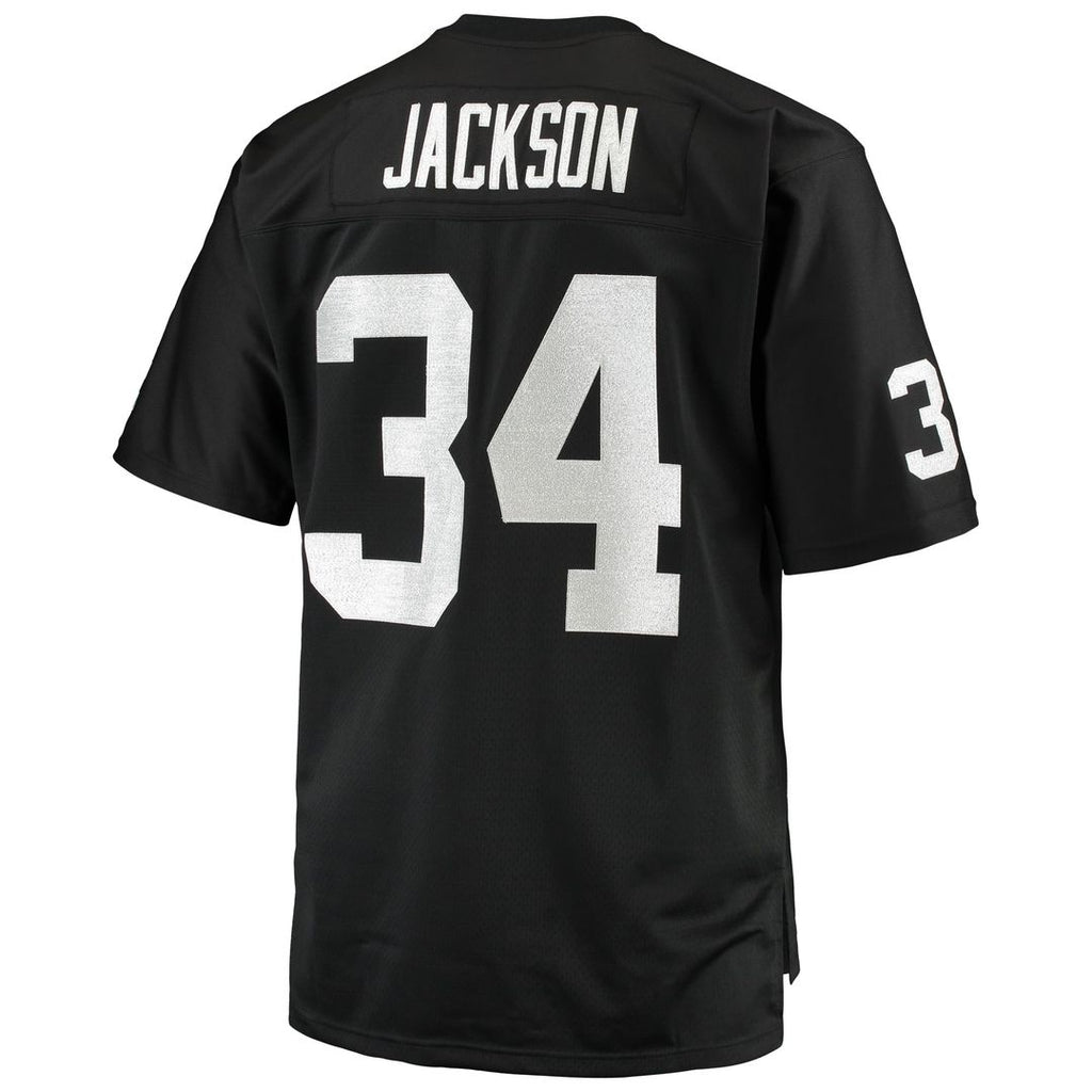 Bo Jackson Las Vegas Raiders Big & Tall 1988 Retired Player Replica Jersey - Black