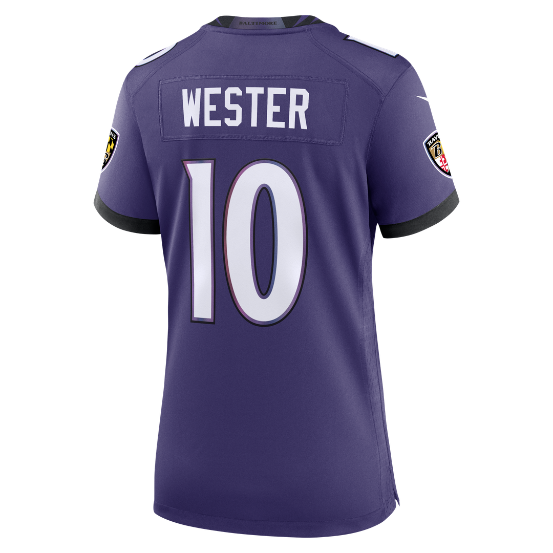 LaJohntay Wester Baltimore Ravens Women's Team Game Jersey - Purple