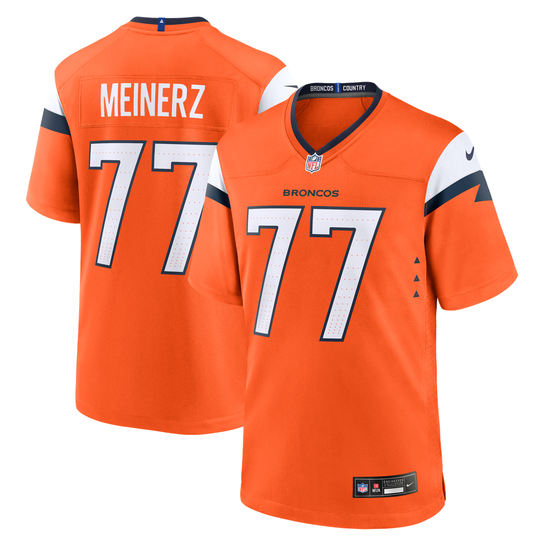 Quinn Meinerz Denver Broncos Team Game Jersey - Orange