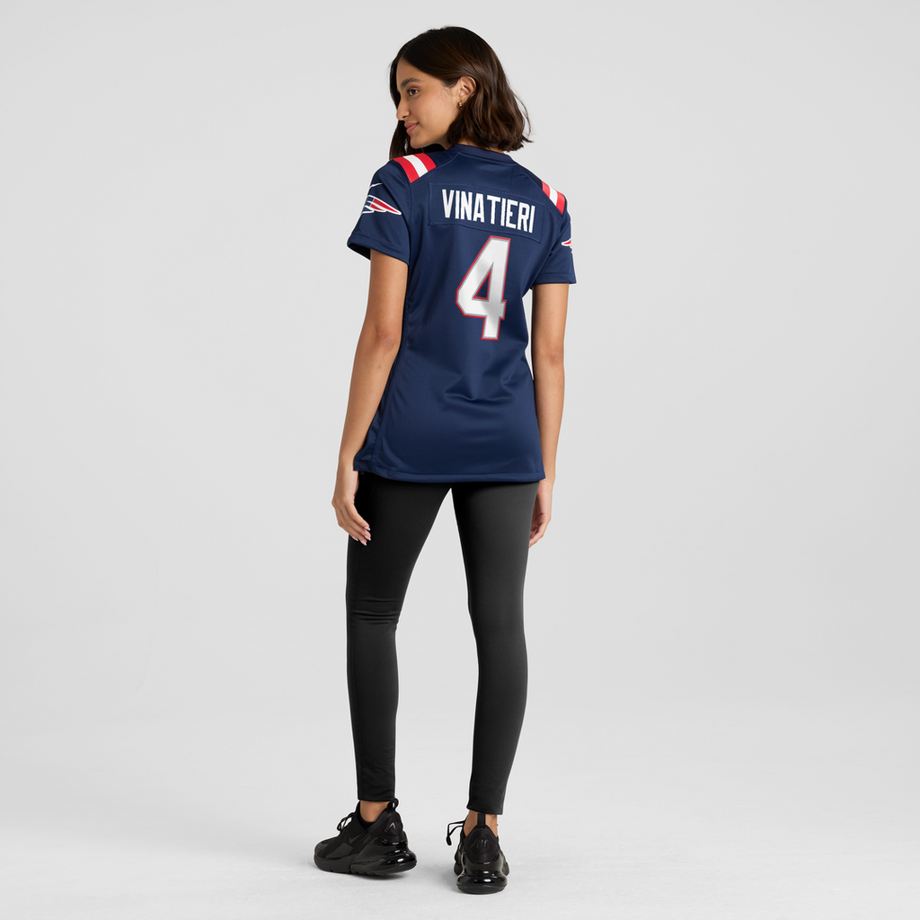 Adam Vinatieri New England Patriots Women's Team Retired Game Jersey - Navy