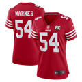 Fred Warner San Francisco 49ers Women's 80th Anniversary Game Jersey - Scarlet