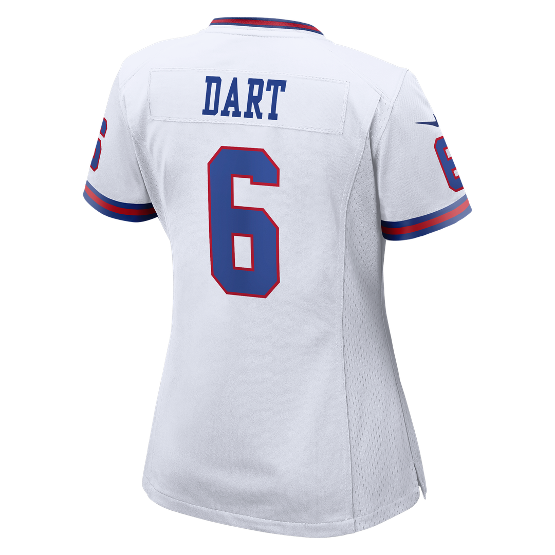 Jaxson Dart New York Giants Women's Alternate Vintage White Game Jersey - White