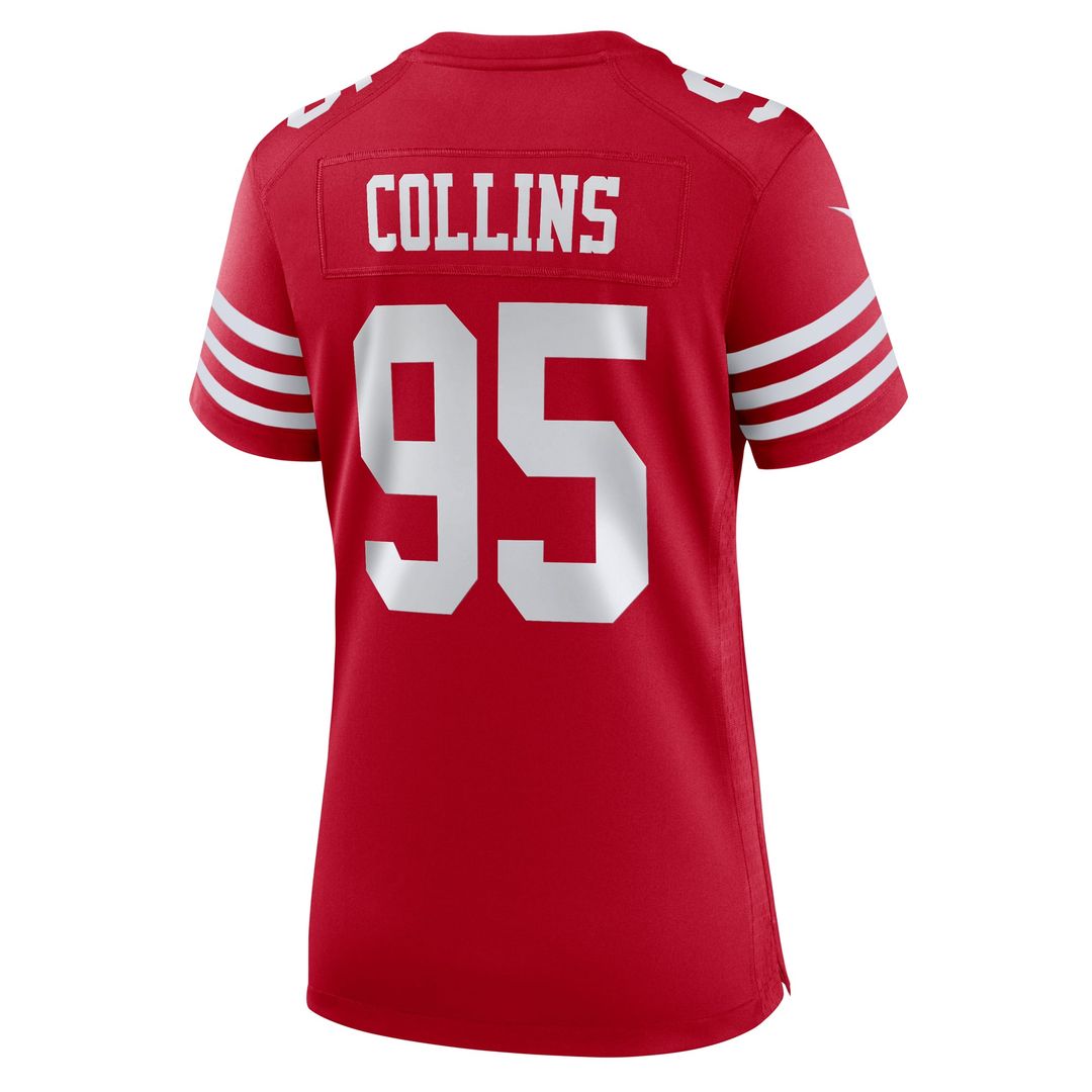 Alfred Collins San Francisco 49ers Women's Team Game Jersey - Scarlet