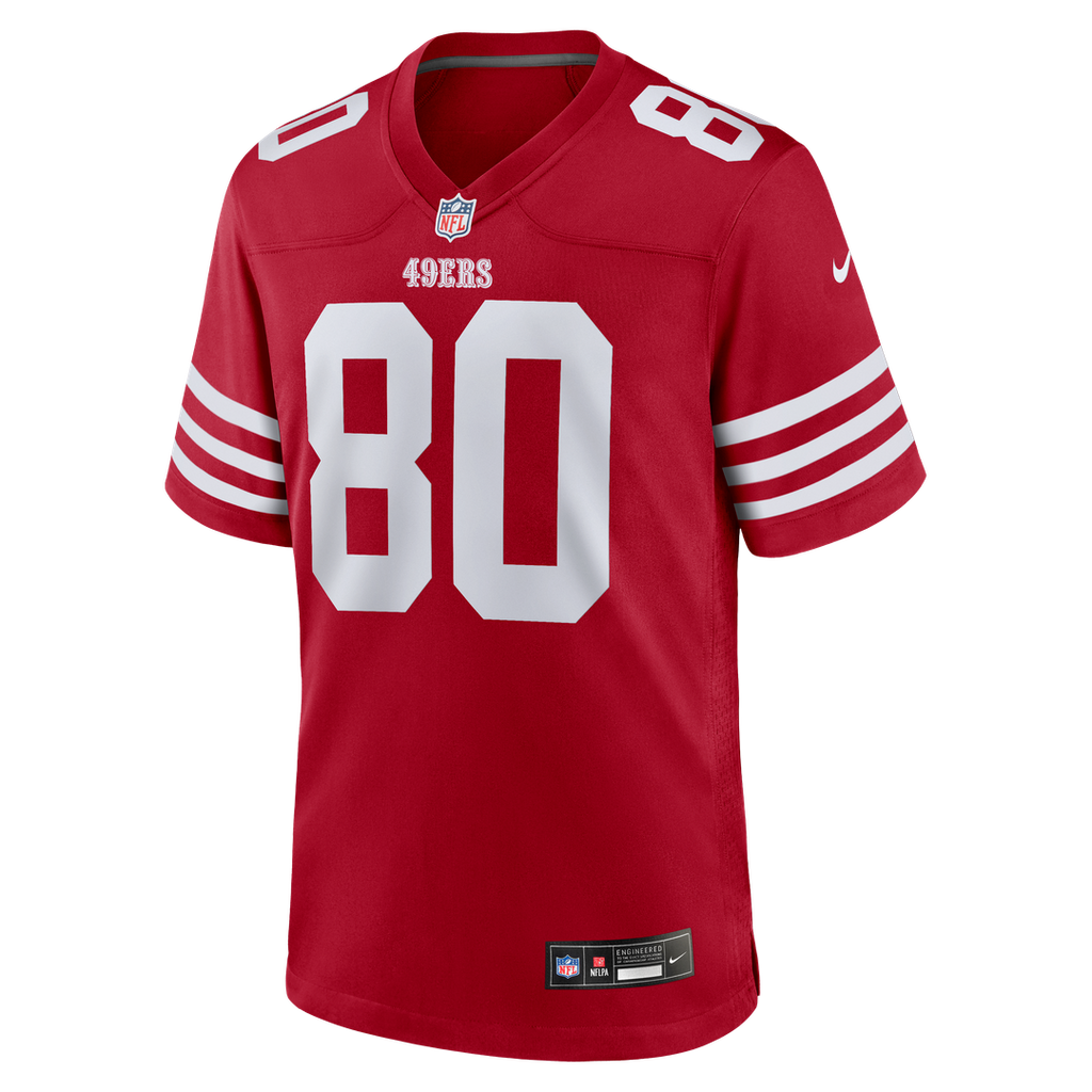 Jerry Rice San Francisco 49ers Retired Game Player Jersey - Scarlet