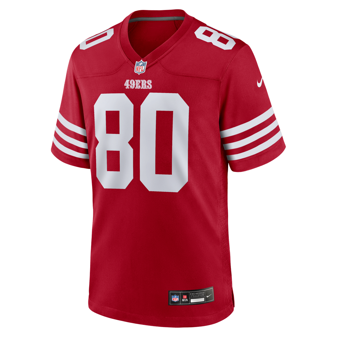 Jerry Rice San Francisco 49ers Retired Game Player Jersey - Scarlet