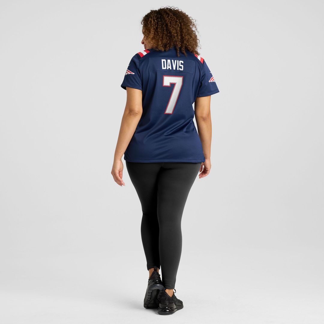 Carlton Davis New England Patriots Women's Team Game Jersey - Navy