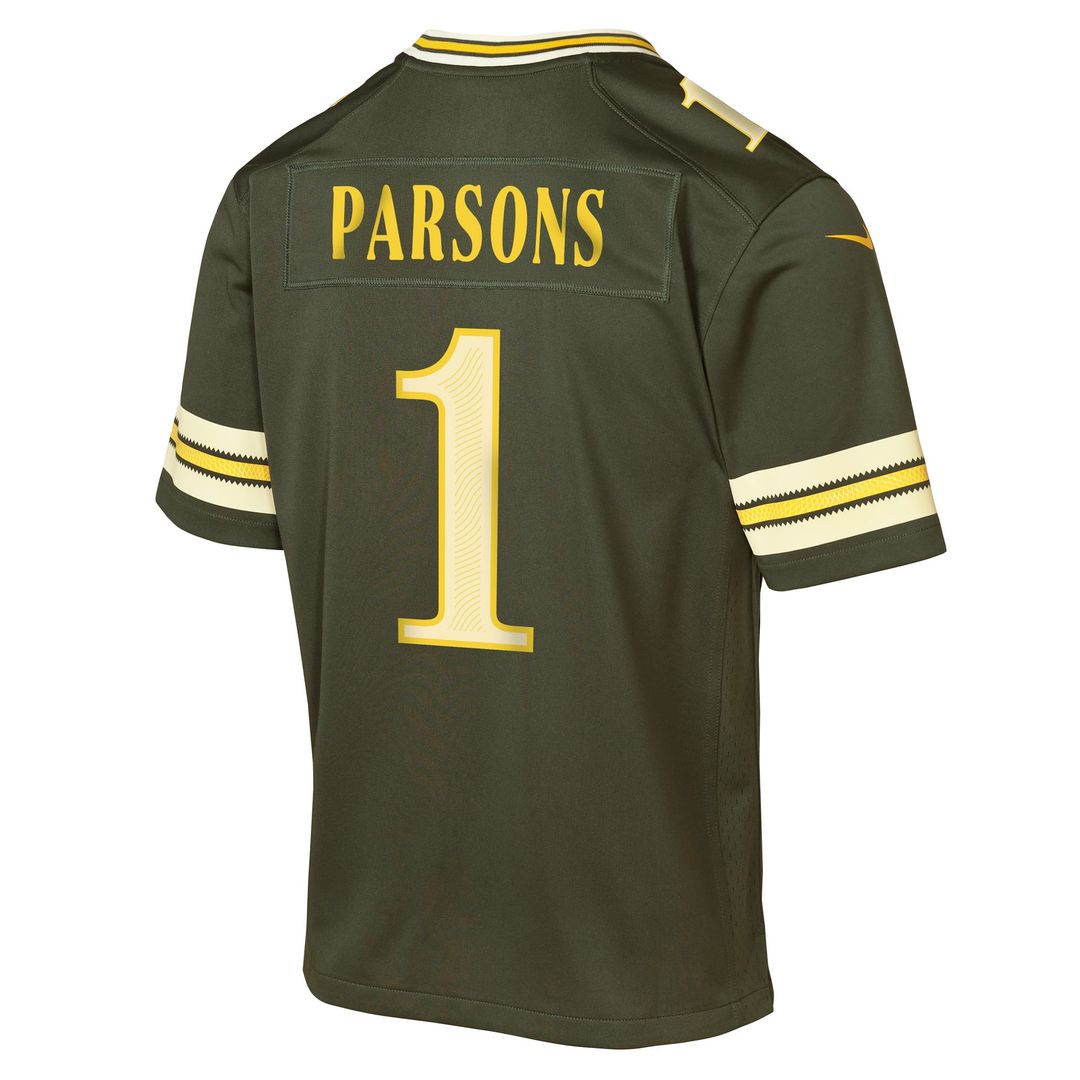 Micah Parsons Green Bay Packers Youth 2026 Rivalries Collection Game Jersey - Green