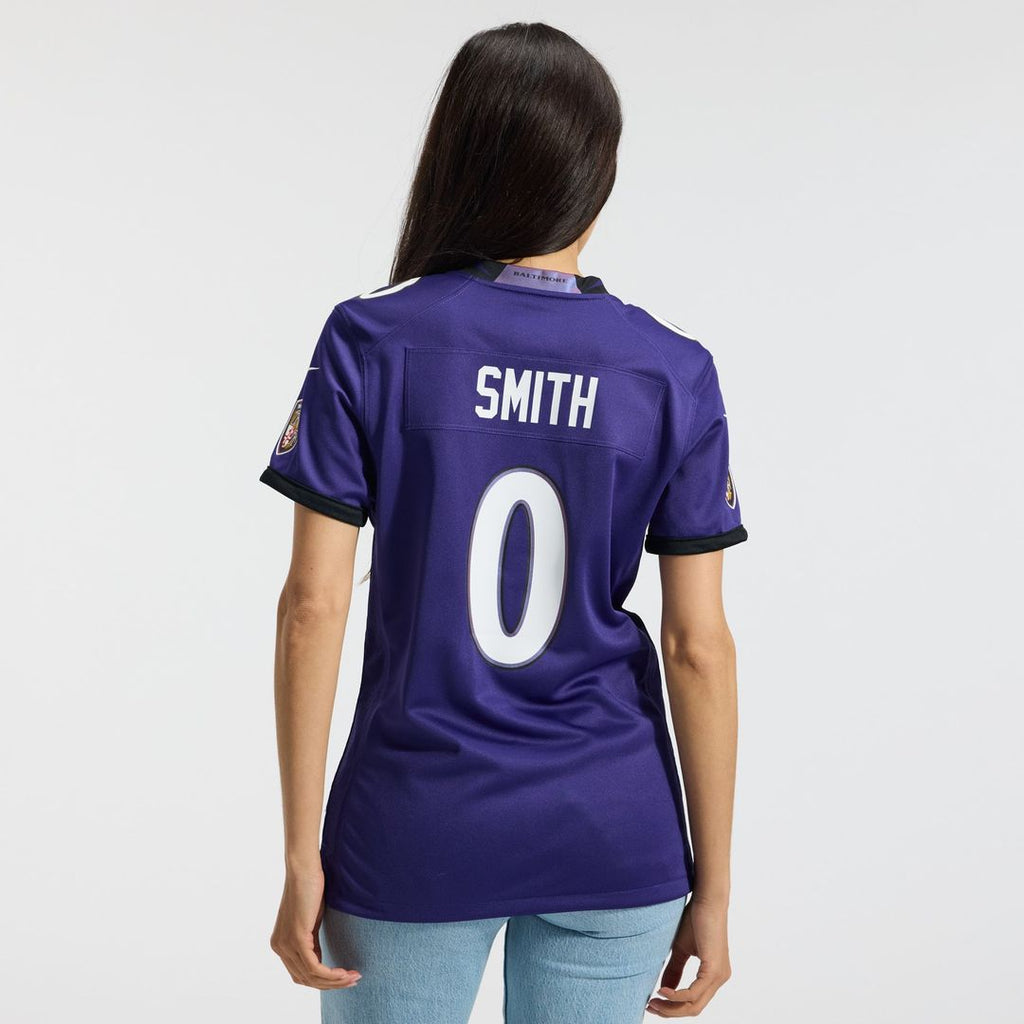 Roquan Smith Baltimore Ravens Women's Team Game Jersey - Purple