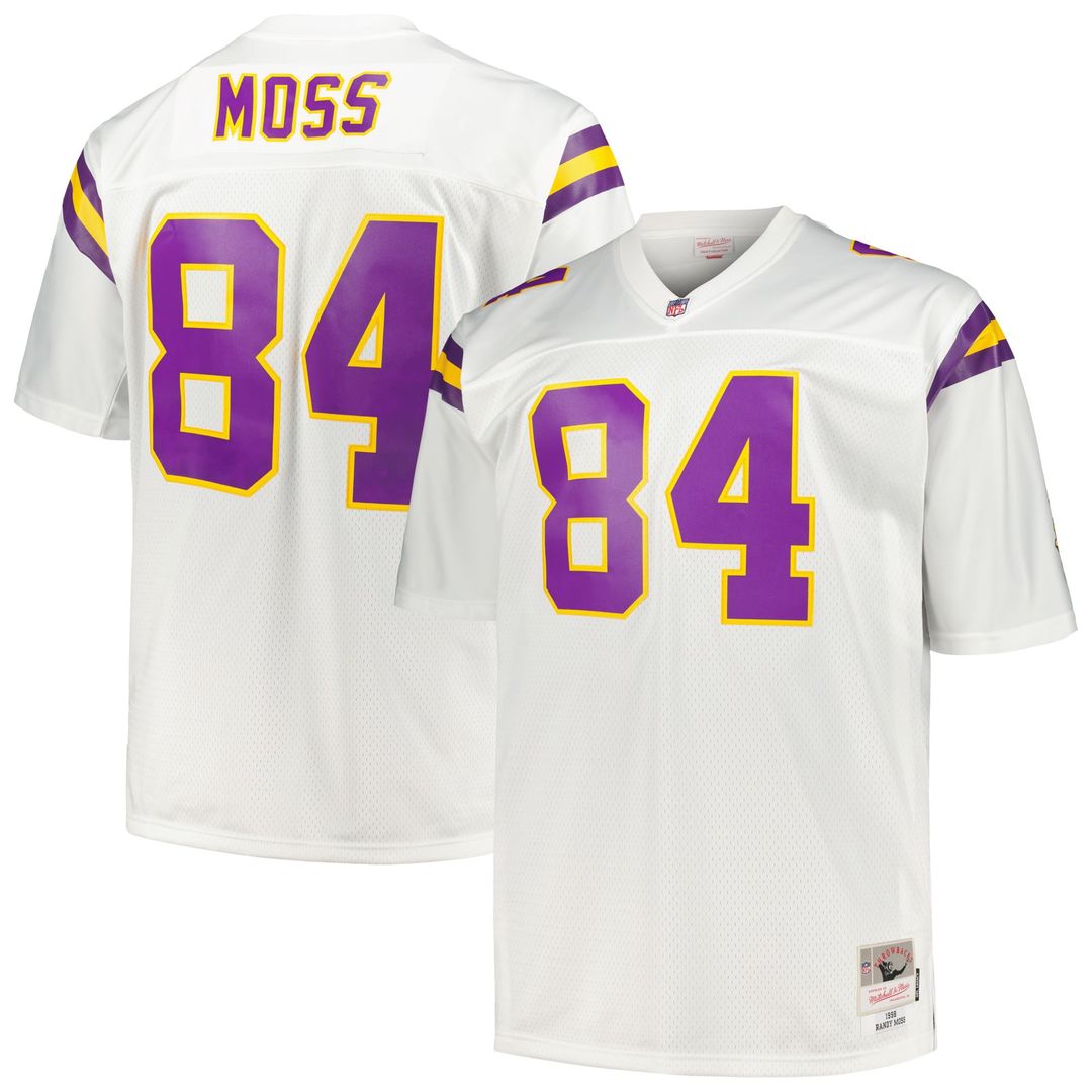 Randy Moss Minnesota Vikings Big & Tall 1998 Retired Player Replica Jersey - Purple