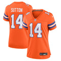 Courtland Sutton Denver Broncos Women's Mile High Collection 1977 Throwback Player Game Jersey - Orange