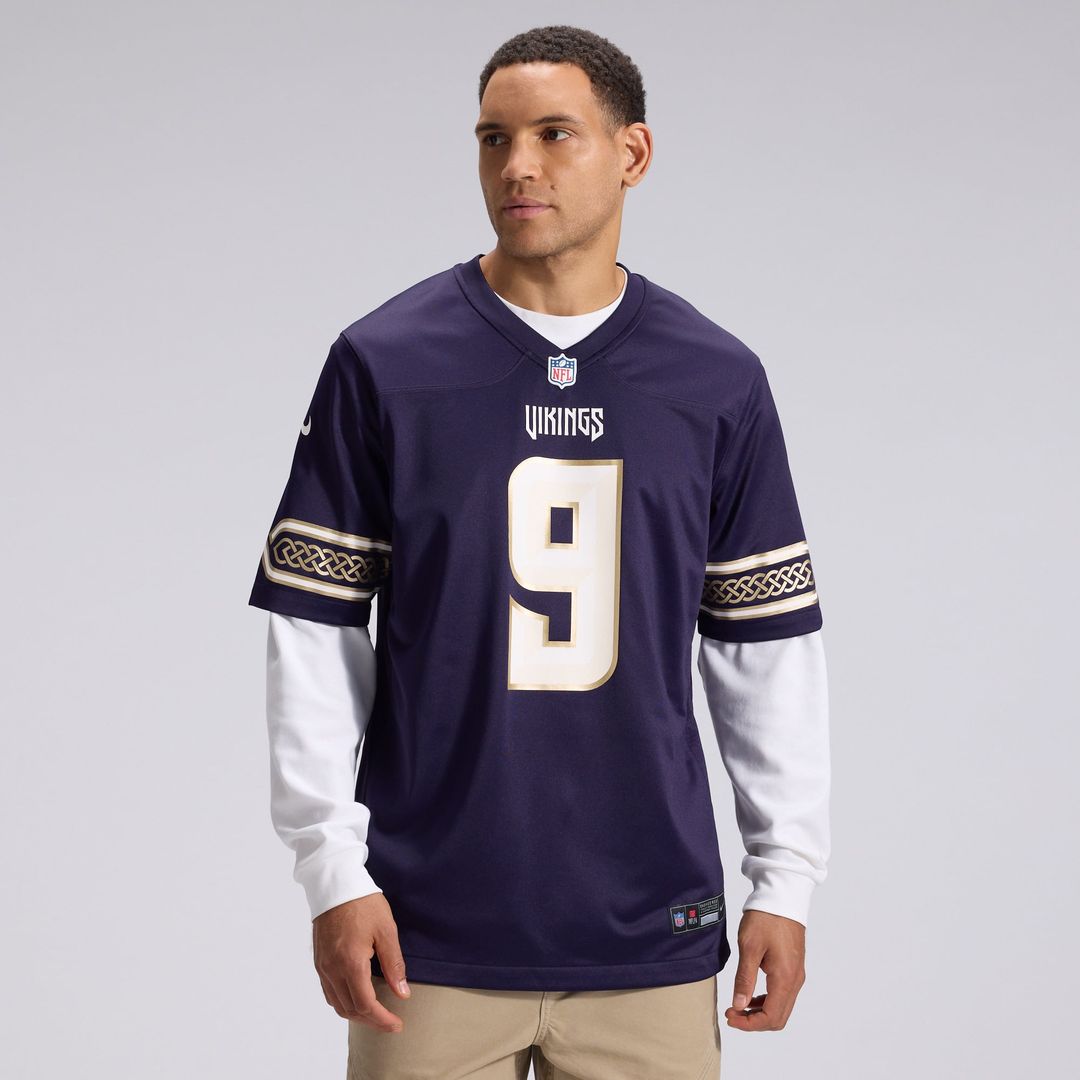 J.J McCarthy Minnesota Vikings 2026 Rivalries Collection Game Jersey - Purple
