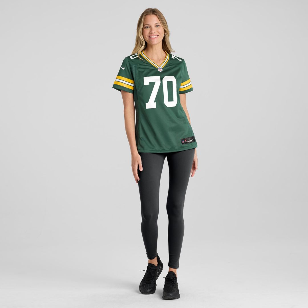 Darian Kinnard Green Bay Packers Women's Team Game Jersey - Green