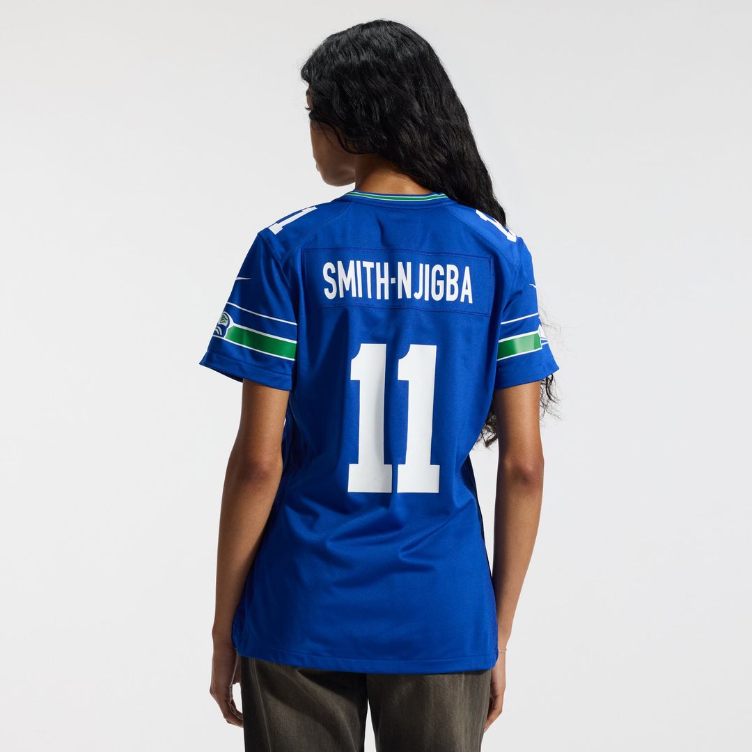 Jaxon Smith - Njigba Seattle Seahawks Women's Game Jersey - College Navy