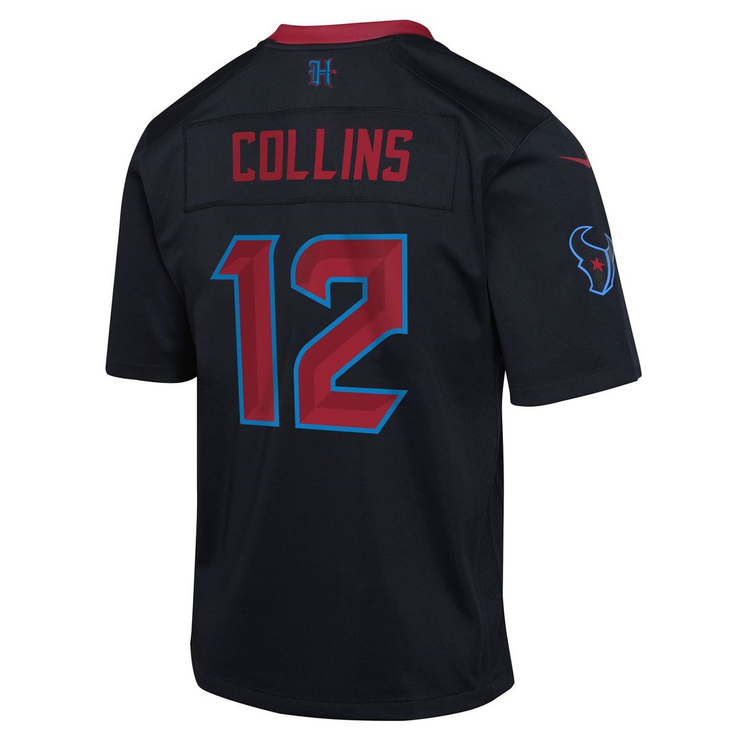 Nico Collins Houston Texans Youth Alternate Game Jersey - Navy