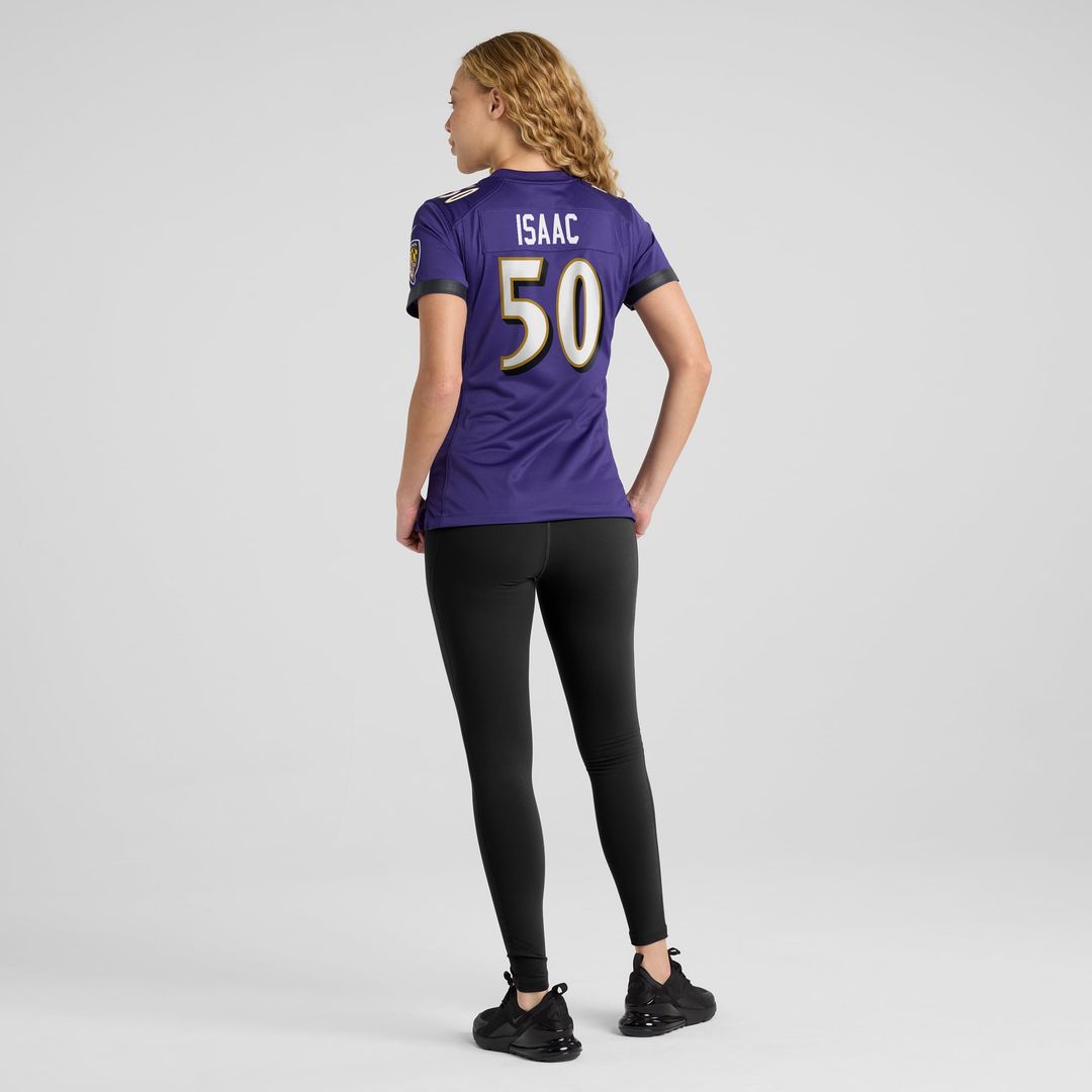 Adisa Isaac Baltimore Ravens Women's Game Jersey - Purple