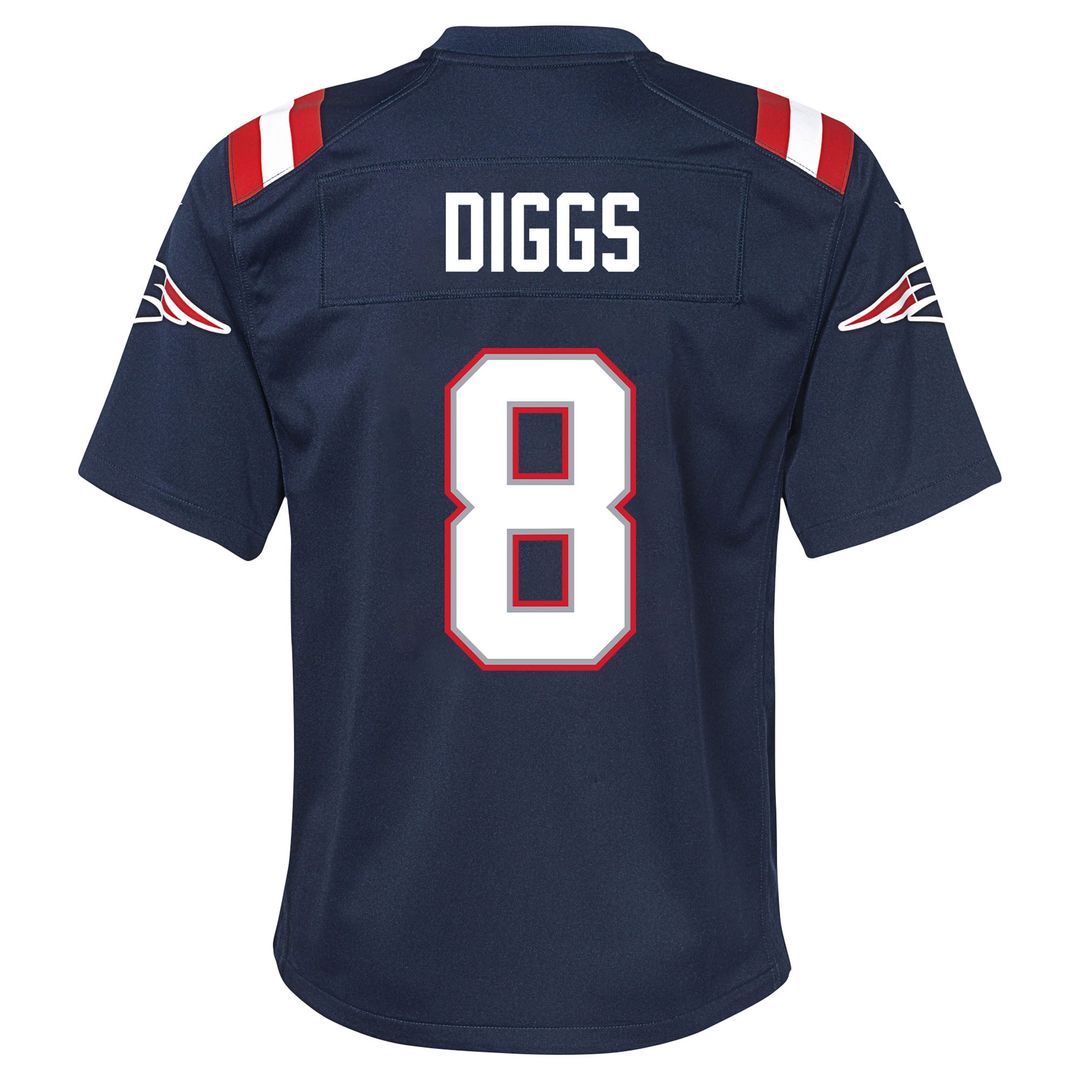 Stefon Diggs New England Patriots Youth Team Game Jersey - Navy