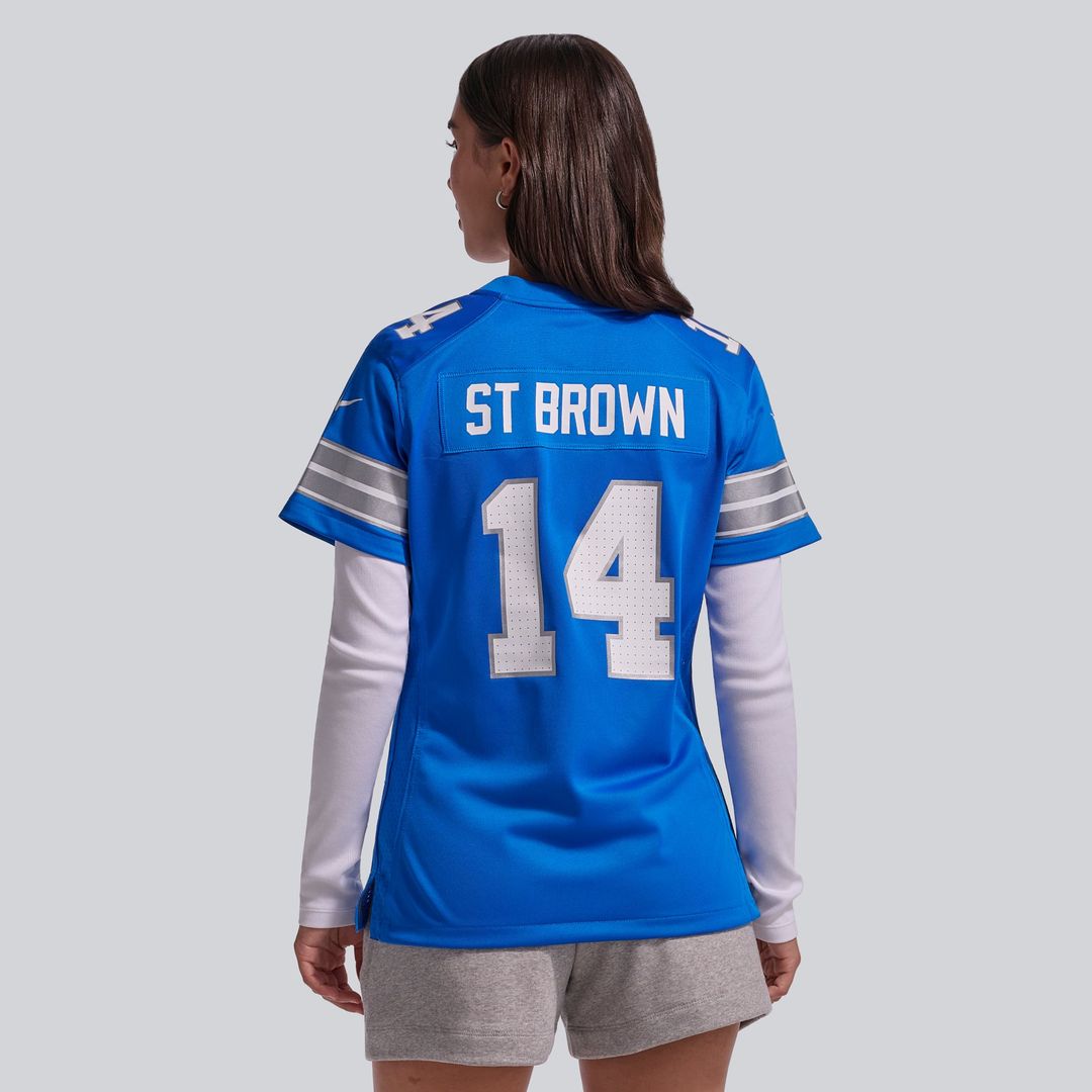 Amon - Ra St. Brown Detroit Lions Women's Team Game Jersey - Blue