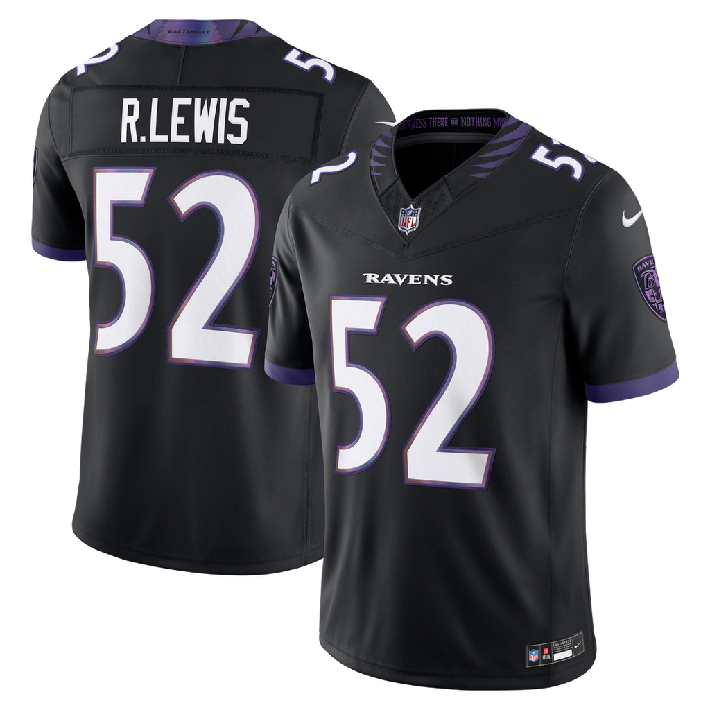 Ray Lewis Baltimore Ravens Alternate Vapor F.U.S.E. Stitched Retired Player Limited Jersey - Black