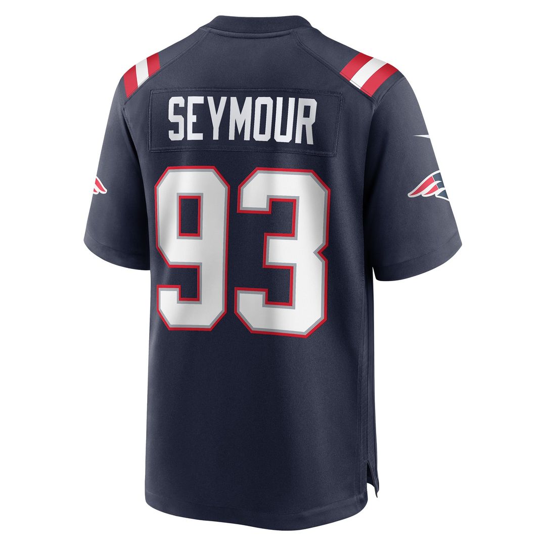 Richard Seymour New England Patriots Retired Player Game Jersey - Navy