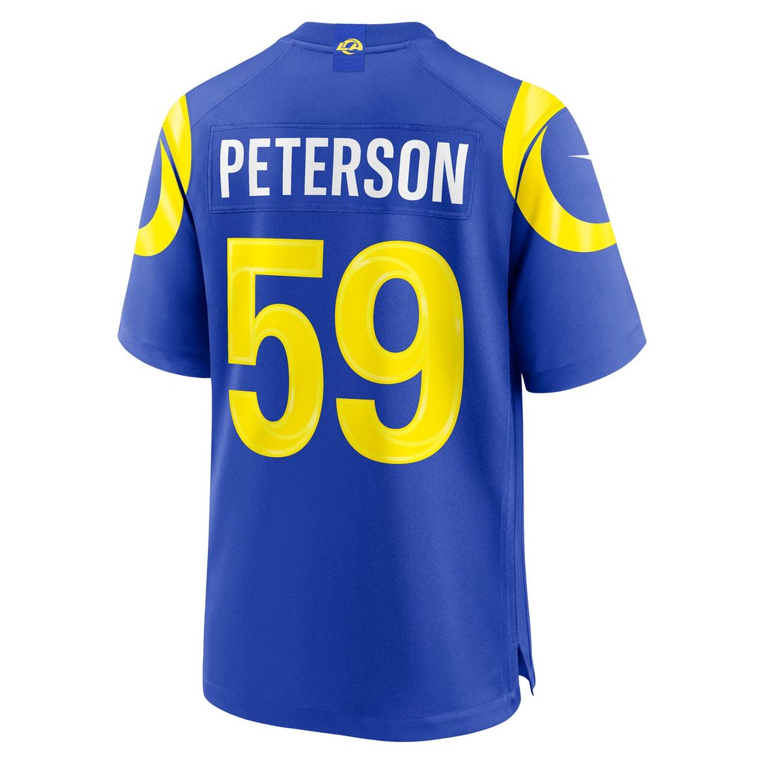 Darryl Peterson Los Angeles Rams Game Jersey - Royal