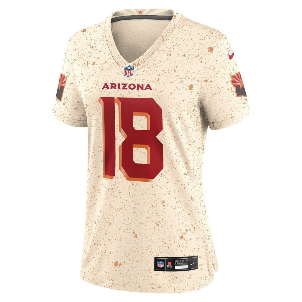 Marvin Harrison Jr. Arizona Cardinals Women's Rivalries Collection Game Jersey - Natural