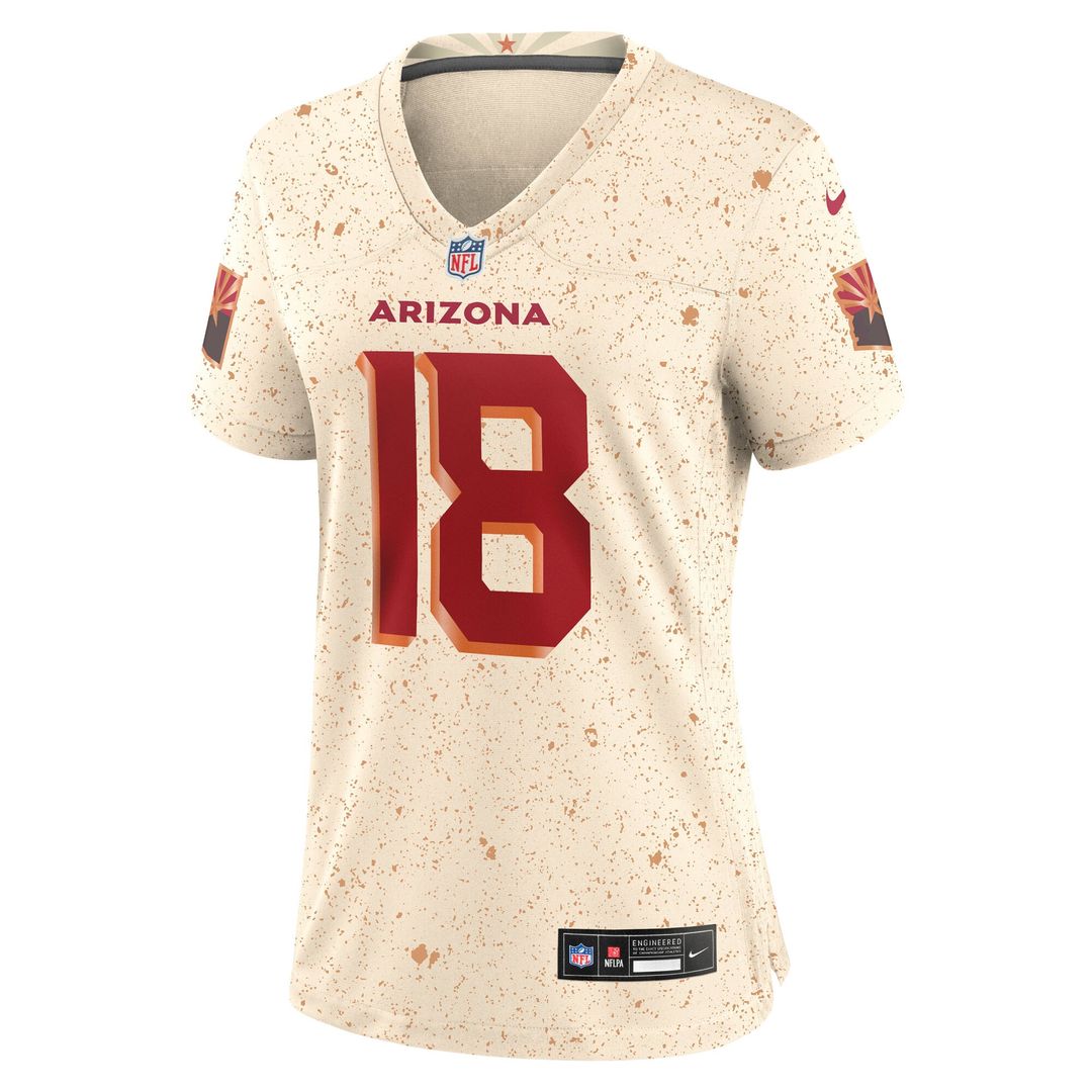 Marvin Harrison Jr. Arizona Cardinals Women's Rivalries Collection Game Jersey - Natural
