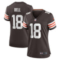 David Bell Cleveland Browns Women's Game Jersey - Brown