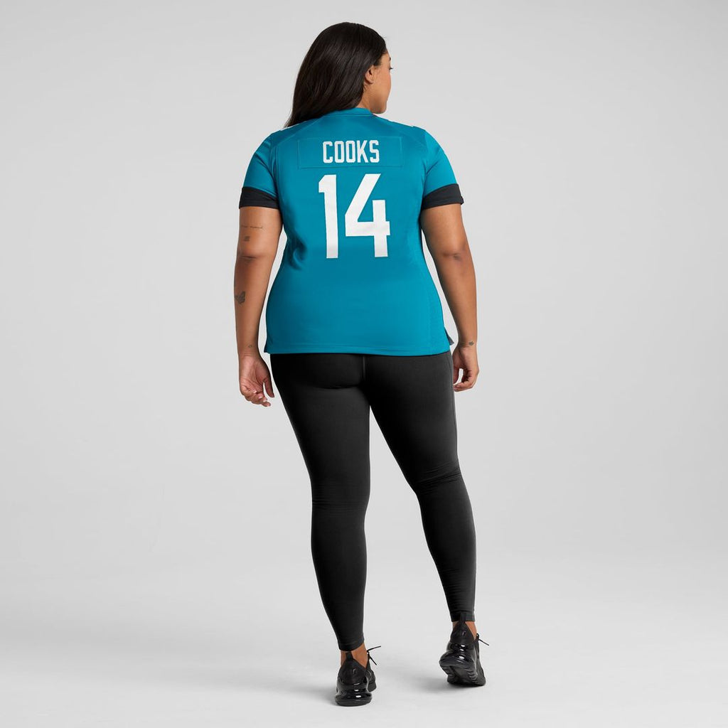 Elijah Cooks Jacksonville Jaguars Women's Team Game Jersey - Teal
