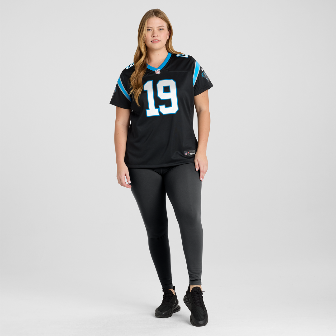 Chris Brazzell II Carolina Panthers Women's Team Game Jersey - Black