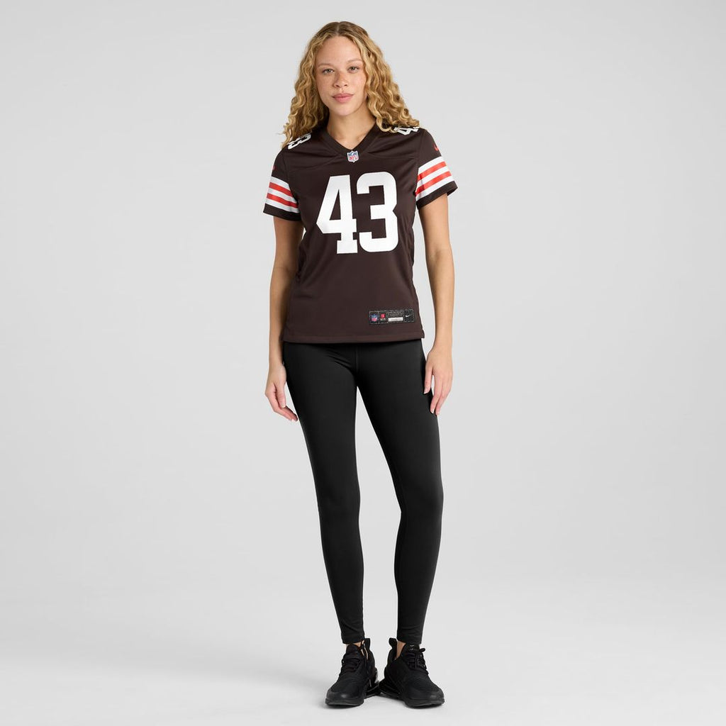 Mohamoud Diabate Cleveland Browns Women's Team Game Jersey - Brown