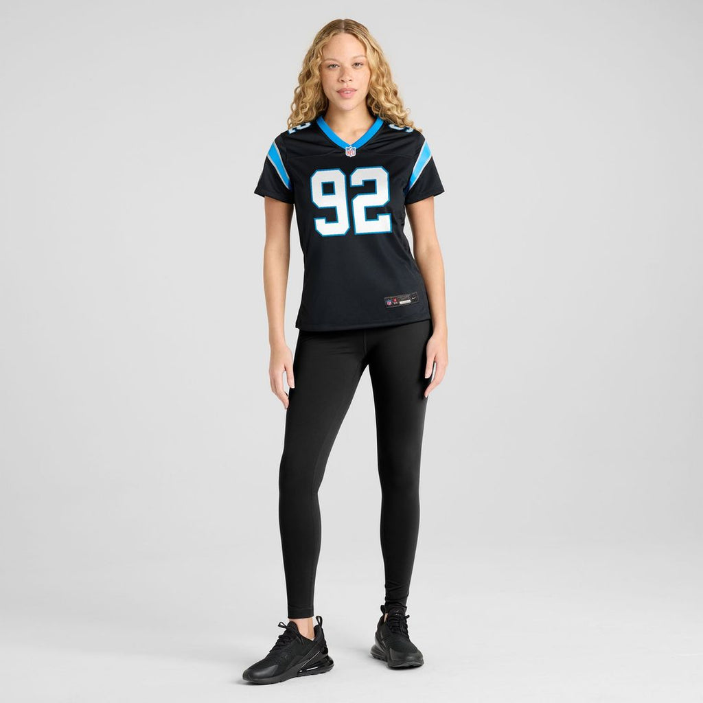 Cam Jackson Carolina Panthers Women's Team Game Jersey - Black