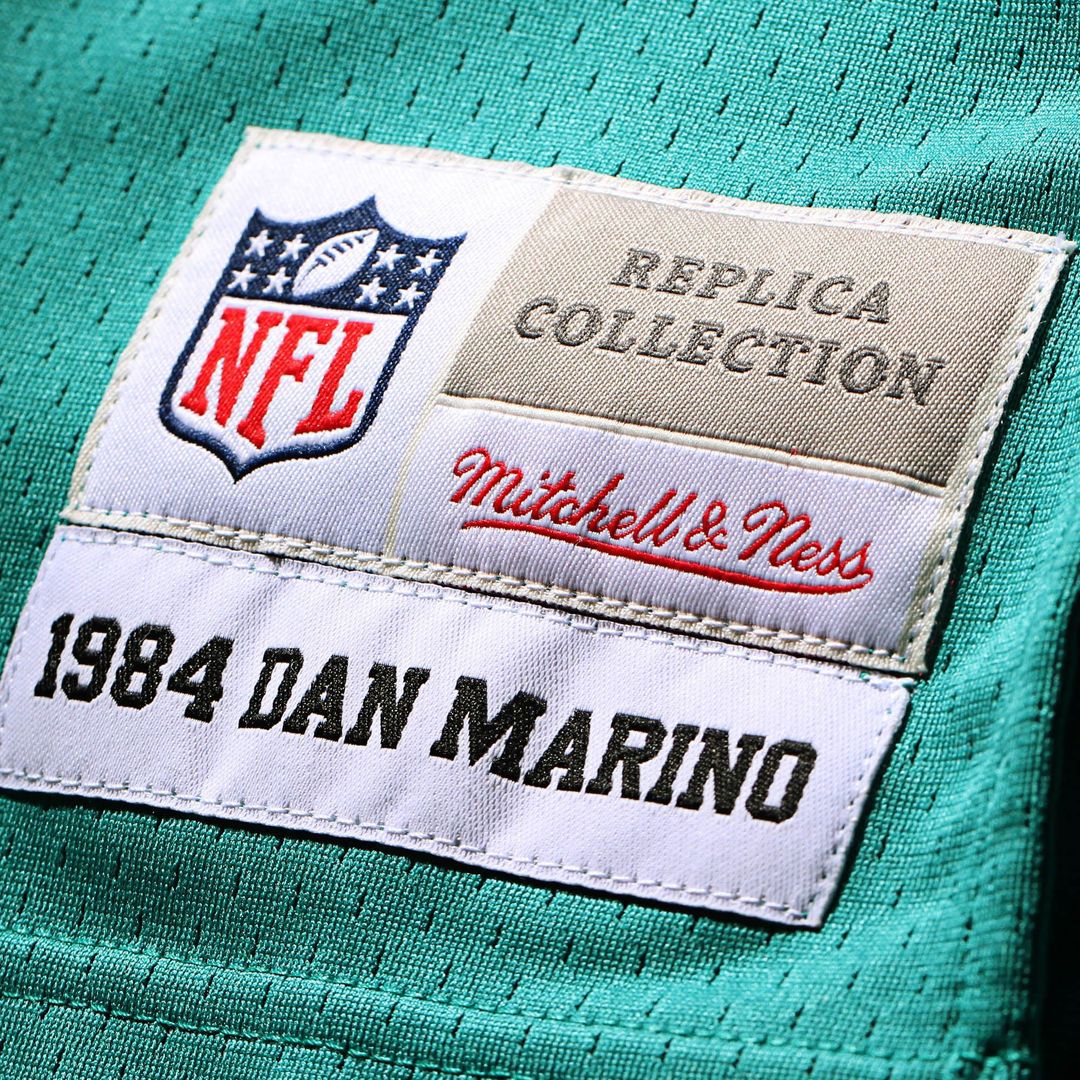 Dan Marino Miami Dolphins Big & Tall 1984 Retired Player Replica Jersey - Aqua