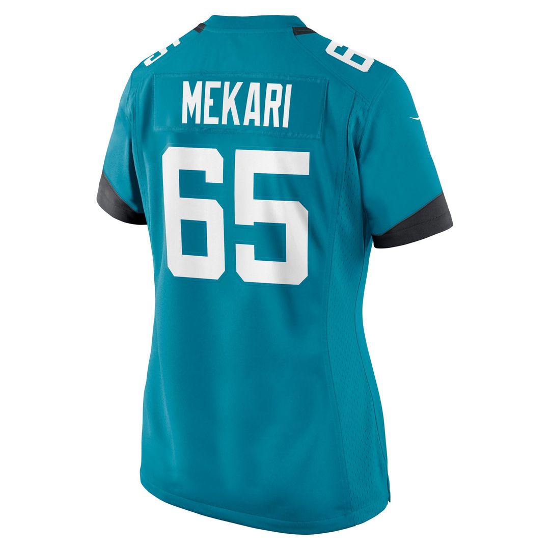 Patrick Mekari Jacksonville Jaguars Women's Team Game Jersey - Teal