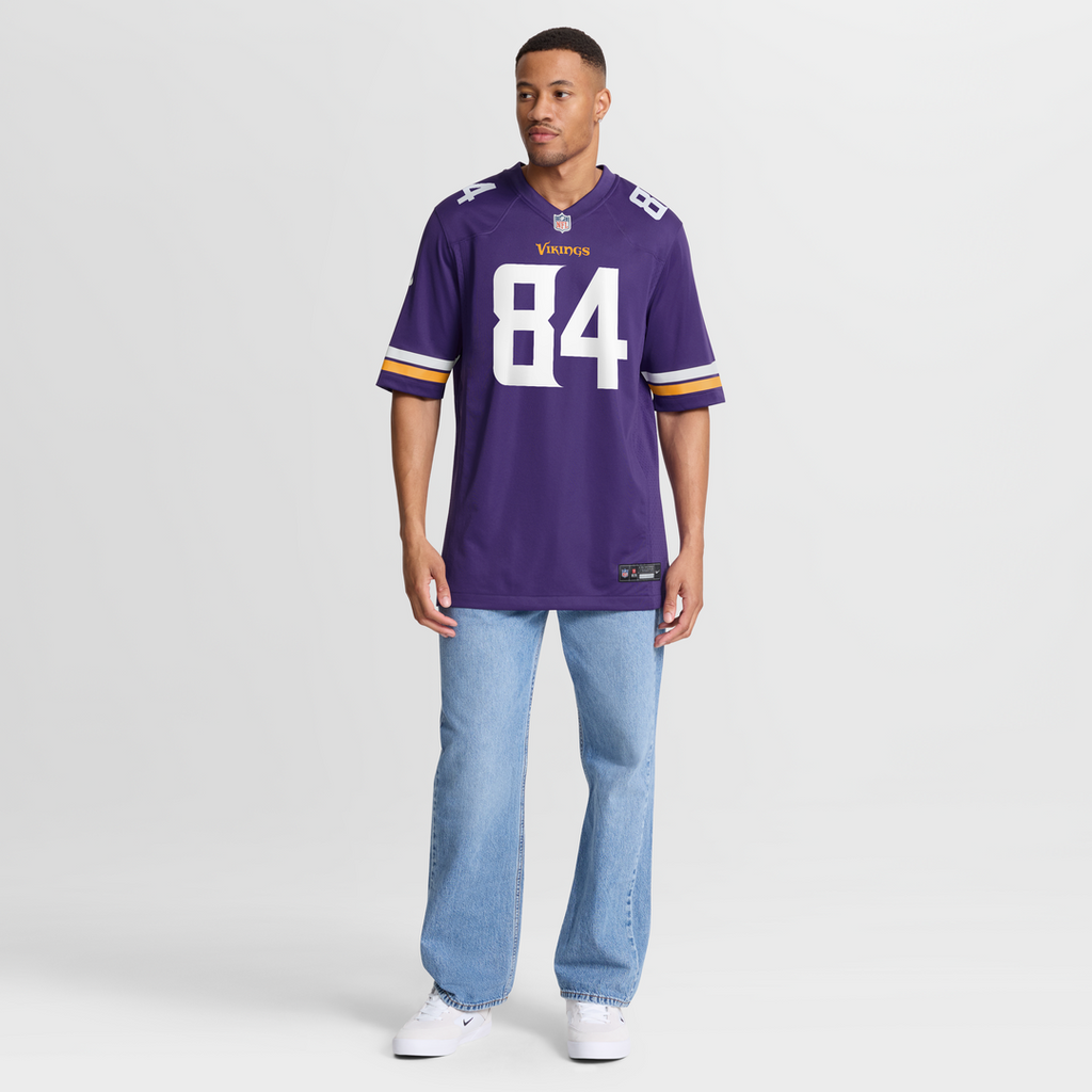 Randy Moss Minnesota Vikings Game Retired Player Jersey - Purple