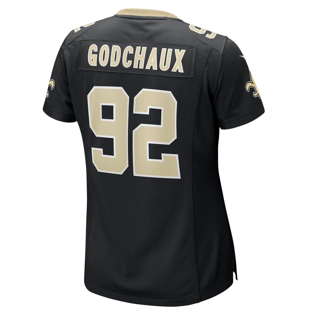 Davon Godchaux New Orleans Saints Women's Team Game Jersey - Black