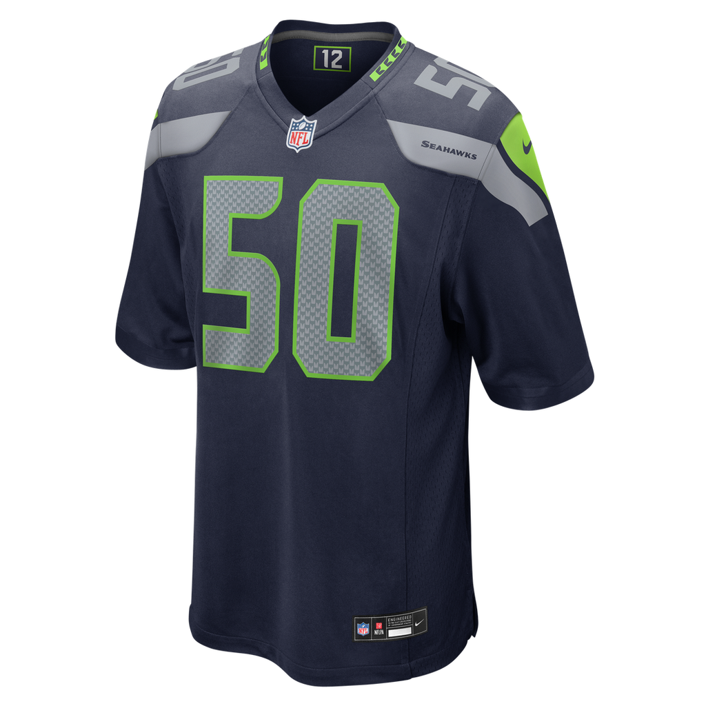 Jared Ivey Seattle Seahawks Team Game Jersey - College Navy