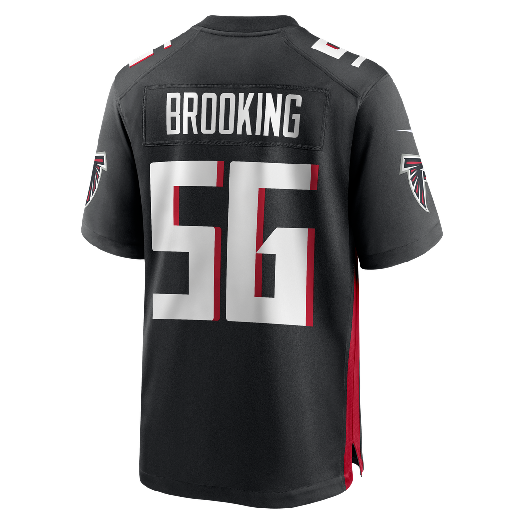 Keith Brooking Atlanta Falcons Game Retired Player Jersey - Black