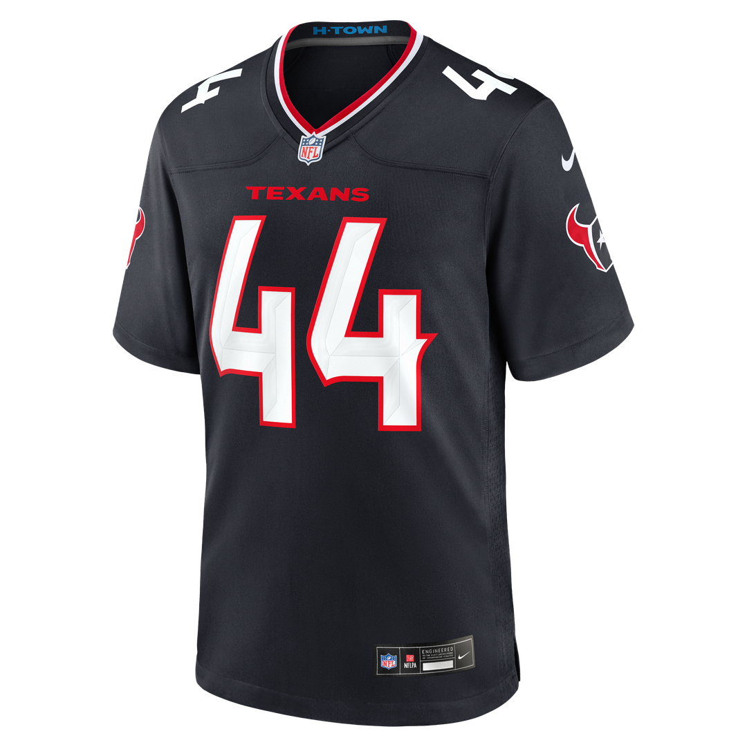 British Brooks Houston Texans Team Game Jersey - Navy