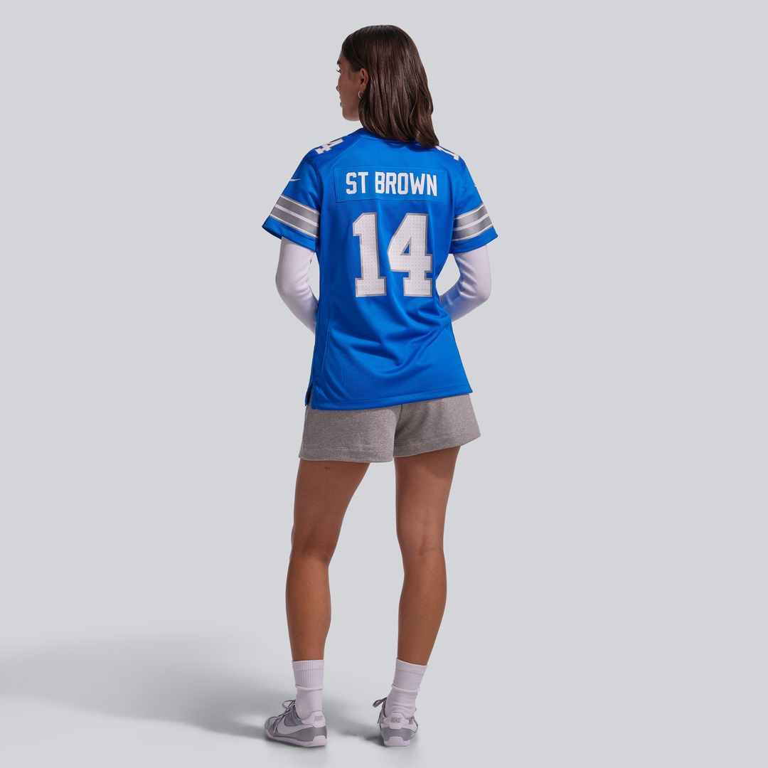 Amon - Ra St. Brown Detroit Lions Women's Team Game Jersey - Blue
