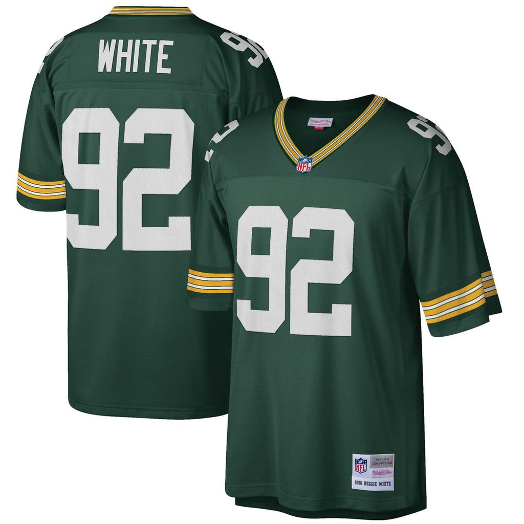 Reggie White Green Bay Packers Big & Tall 1996 Retired Player Replica Jersey - Green