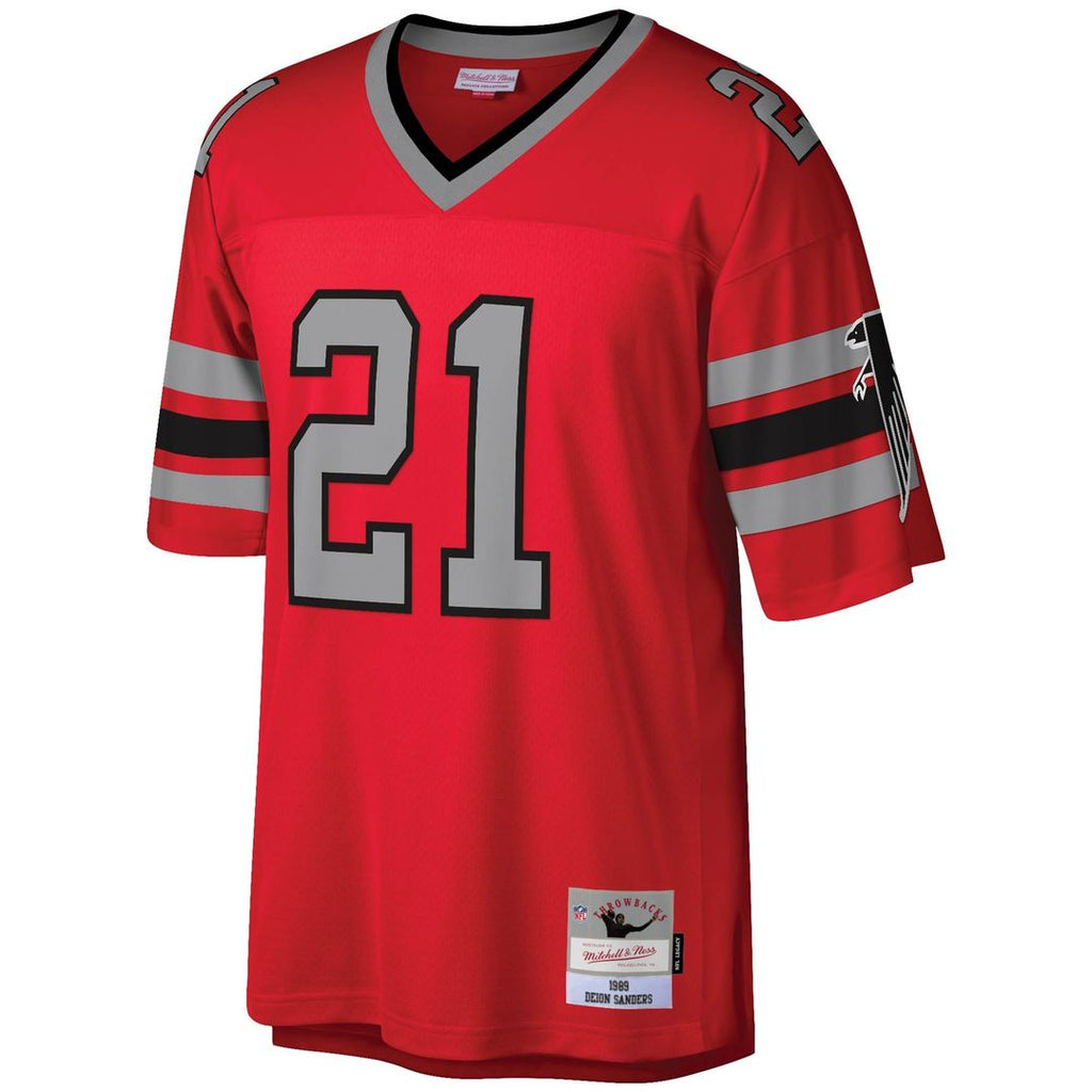 Deion Sanders Atlanta Falcons Legacy Replica Jersey - Red