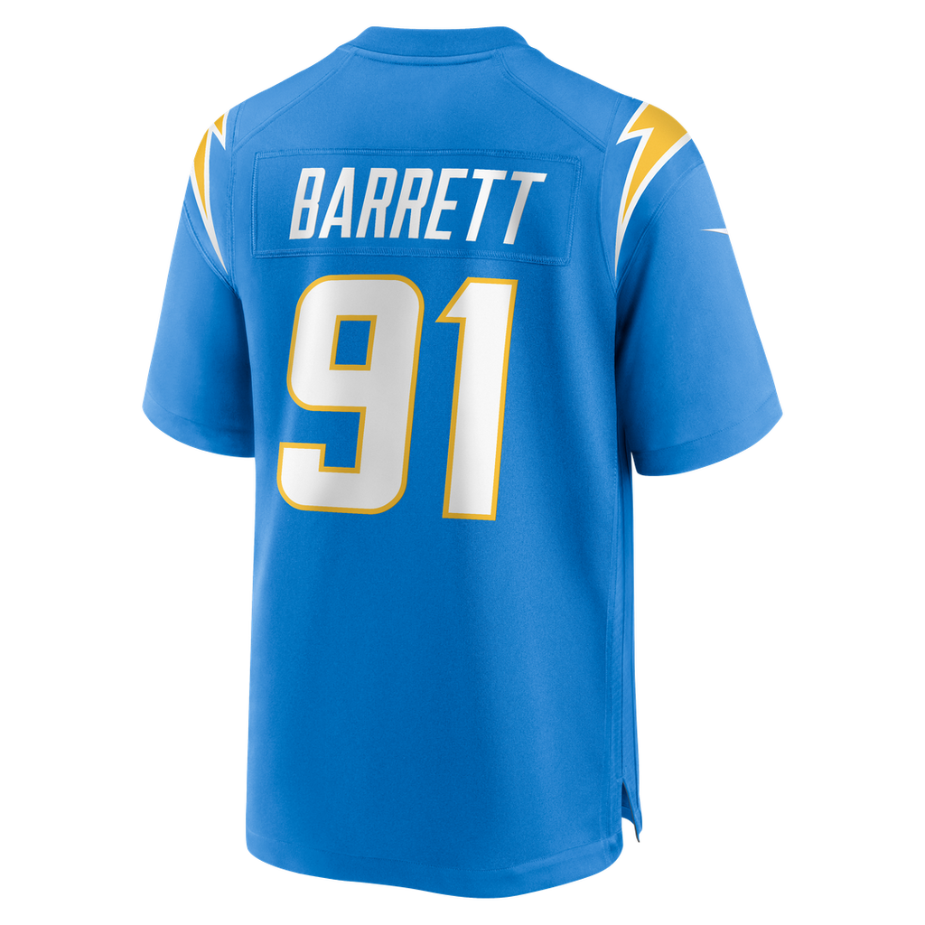 Nick Barrett Los Angeles Chargers Team Game Jersey - Powder Blue