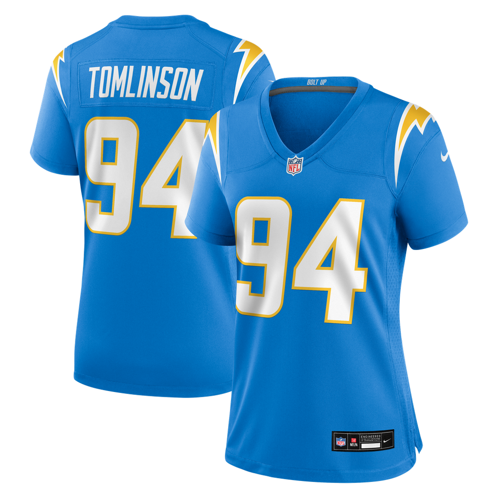 Dalvin Tomlinson Los Angeles Chargers Women's Team Game Jersey - Powder Blue